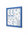 Vitrine Premium Buiten Blauw - 4x3 A4 (89,8x94 cm)
