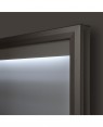 Vitrine Premium LED Buiten Zilver - Hoekdetail Verlichting