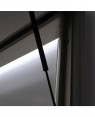 Vitrine Premium LED Buiten Zilverr - Detailfoto gasveer
